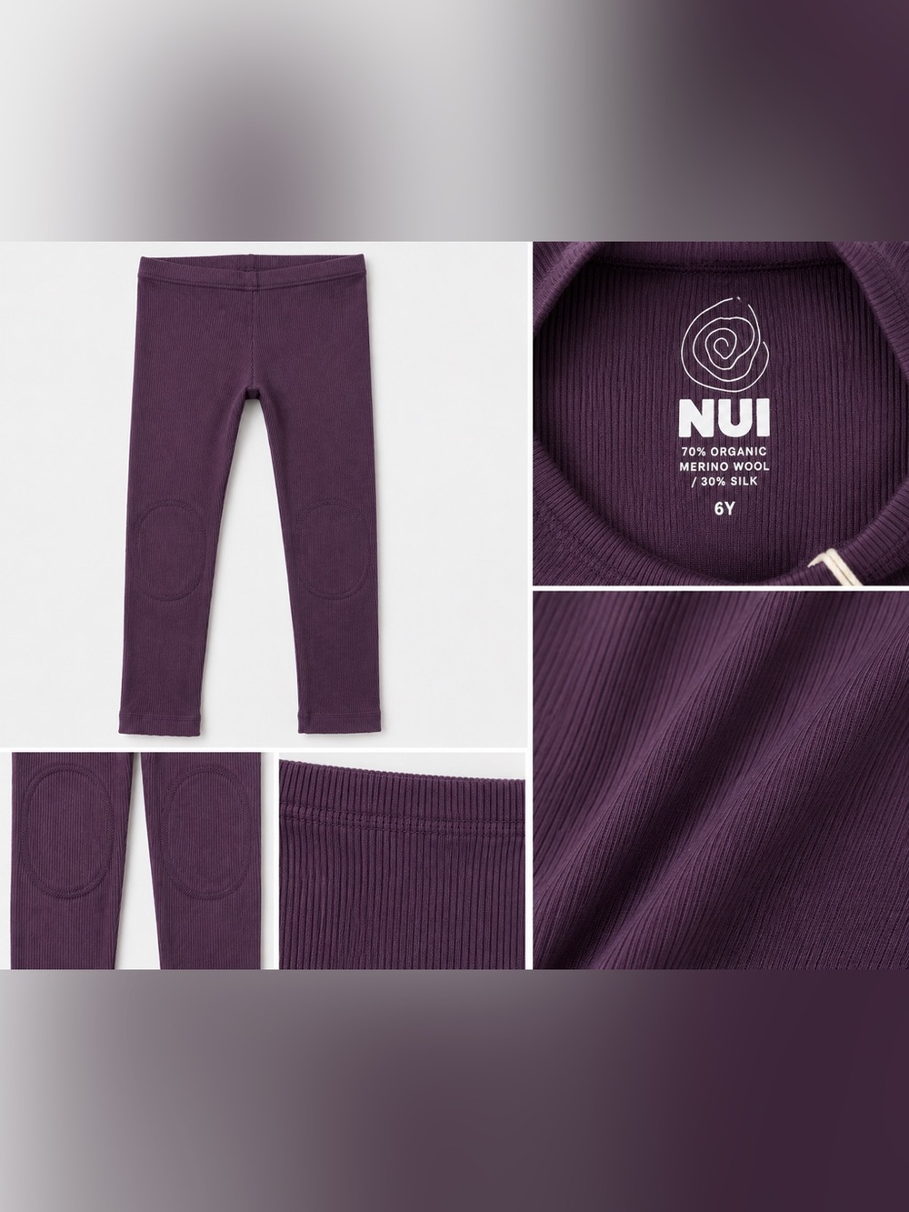 Nui Plum Packaging Bag with Black Print